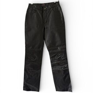 New York & Company Black 100% Genuine Leather Pants – Women’s Size 6